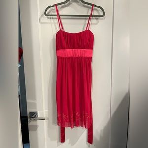 Juniors Small Fuschia City Triangles Dress